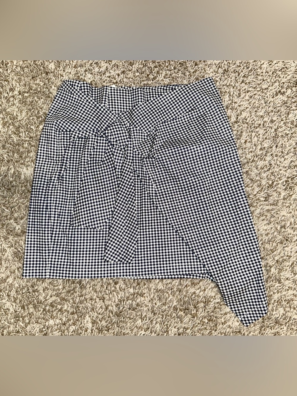 A'gaci Blue and White Asymmetrical Skirt NWT